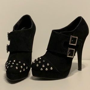 Studded Black Heels